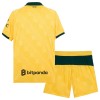Camisola + Calções AC Milan Criança Equipamento 3ª 2025-26
